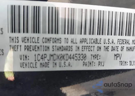 2019 Jeep Cherokee Limited 4X4 z USA, uszkodzony, nr VIN 1C4PJMDX0KD445330